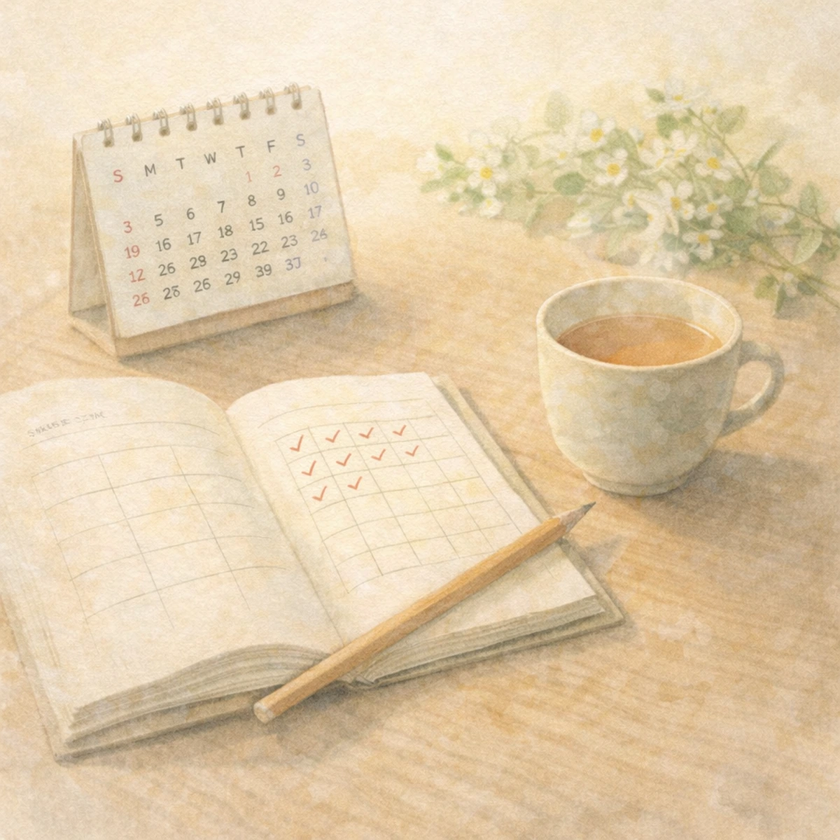 続けるための小さな手順のイメージ