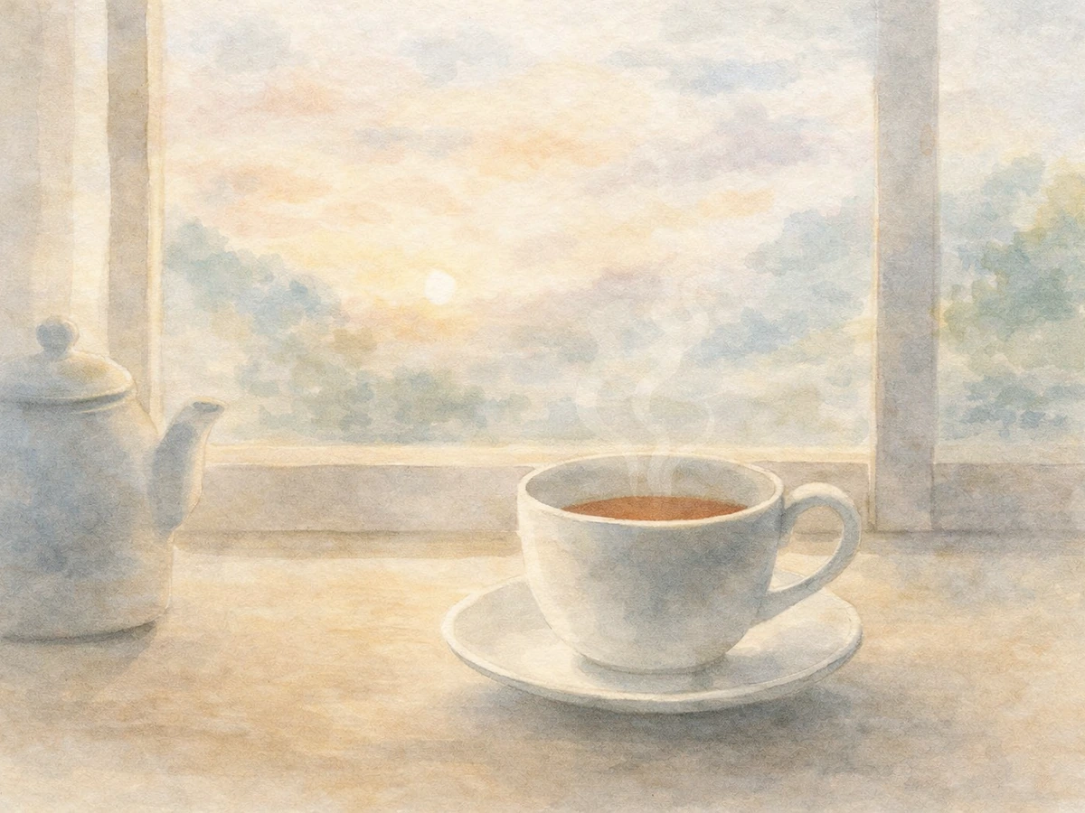 朝の静かな時間のイメージ