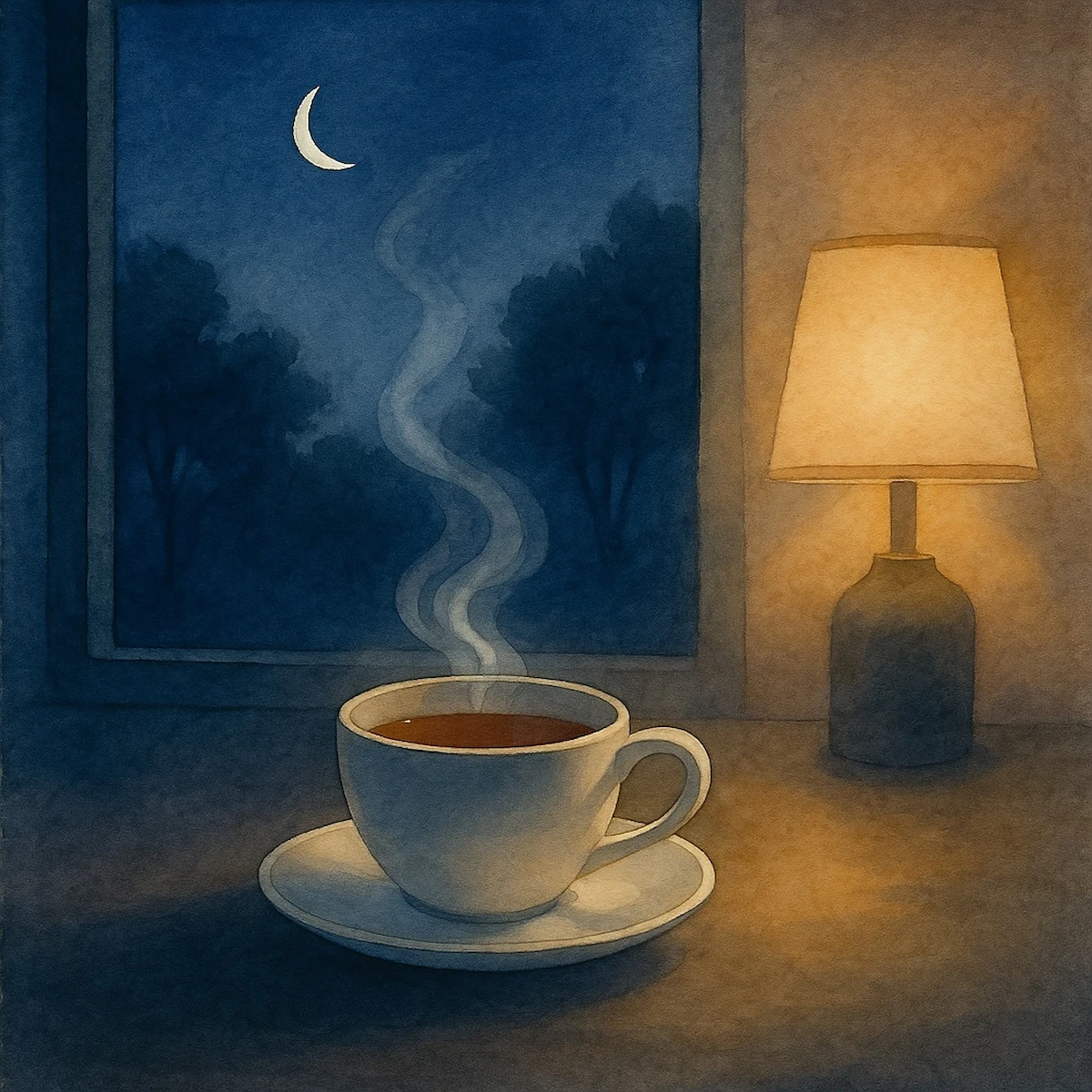 夜の静かな時間のイメージ