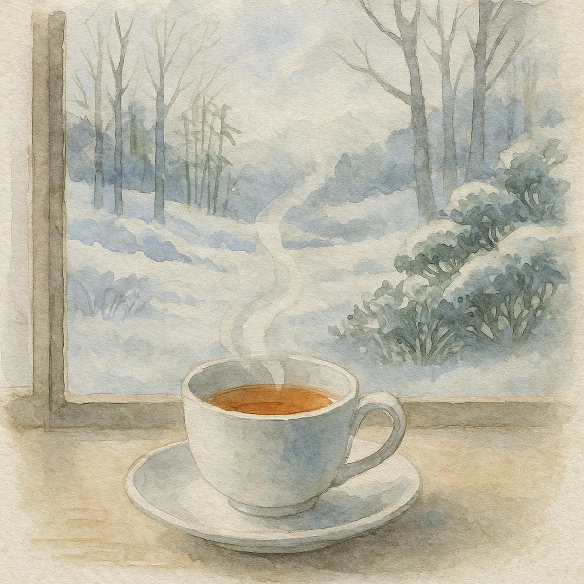 冬のお茶時間のイメージ